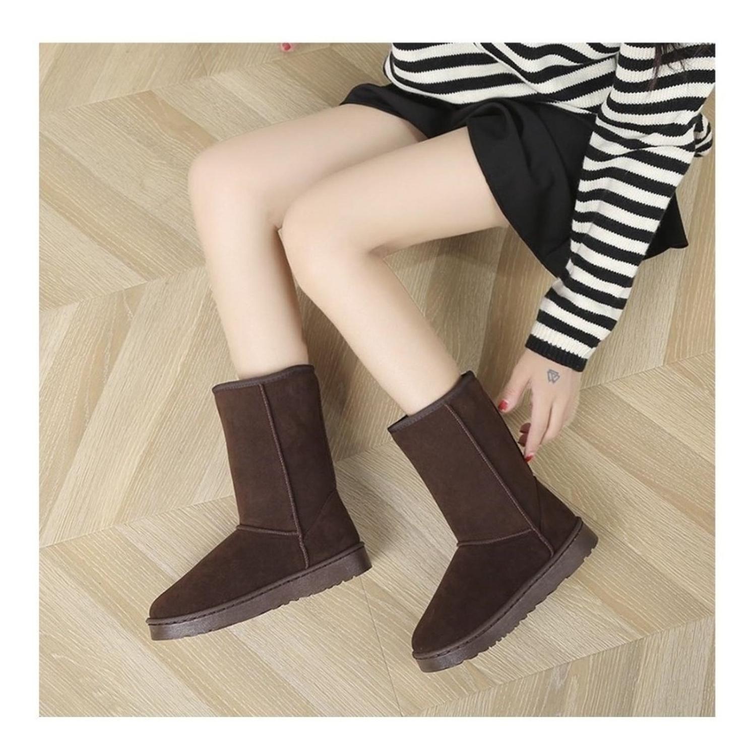 Bota Mujer Invierno Chiporro Abrigadores Café - 7183-3