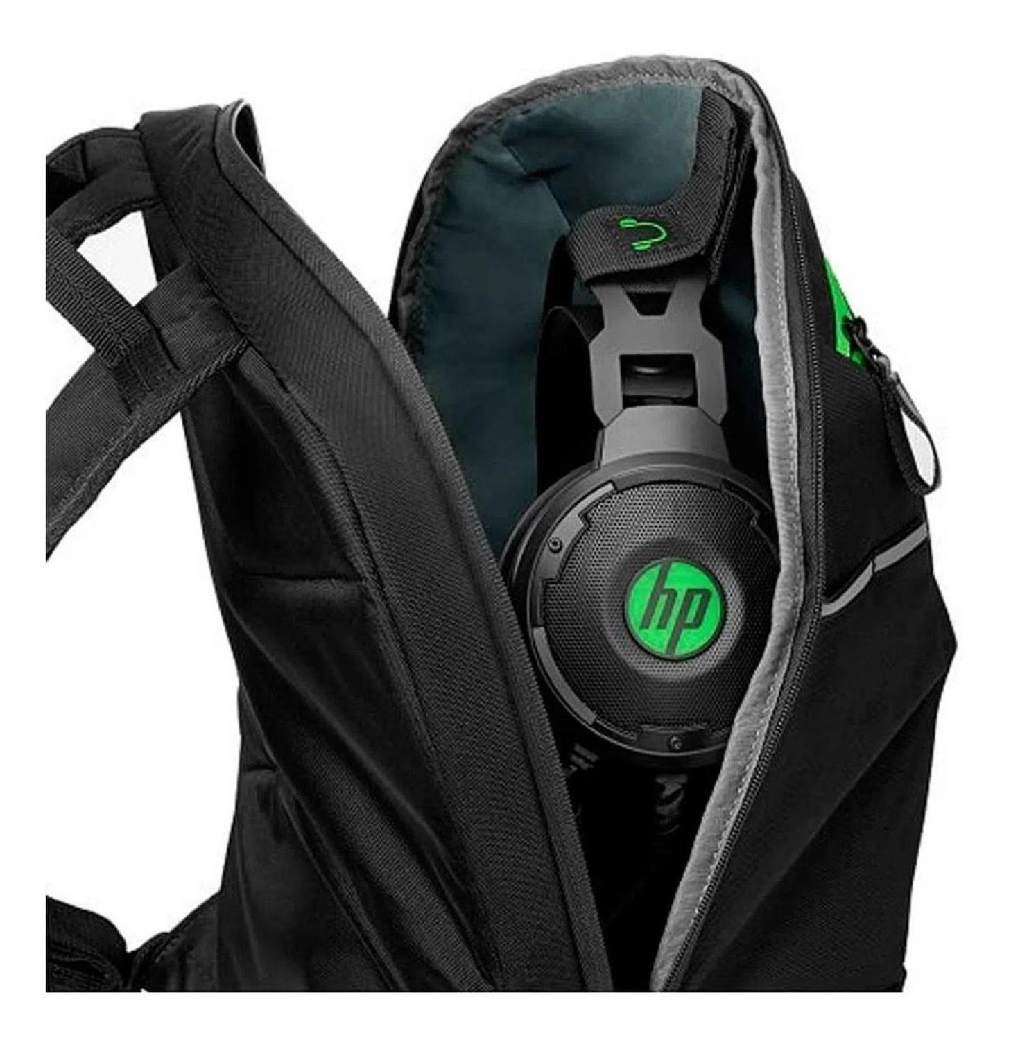 Mochila Hp Pavilion Gaming 17 Backpack 300 Negra/verde-2