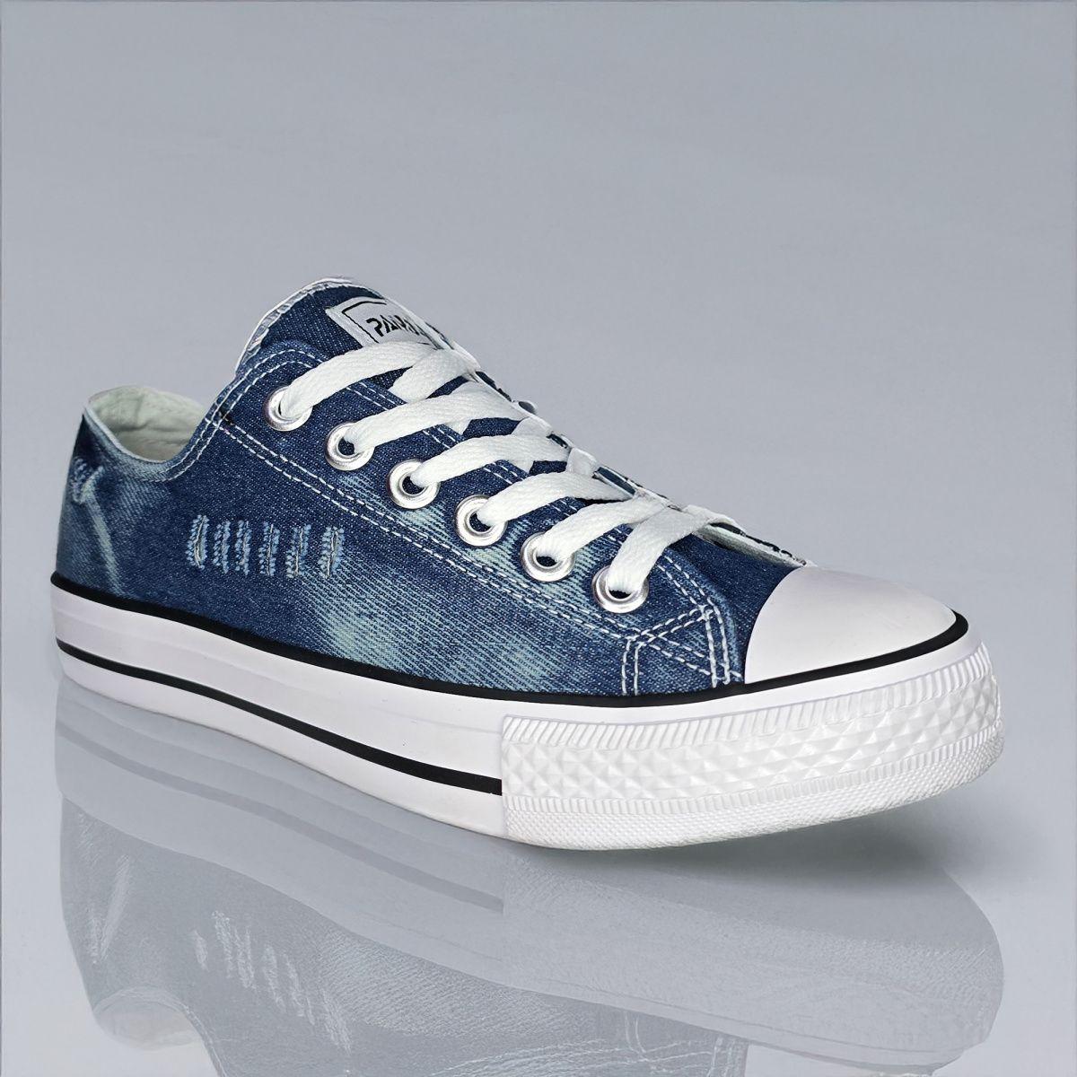 Zapatilla Urbana Lona Azul | Diseño Clásico Vintage - 7731-0