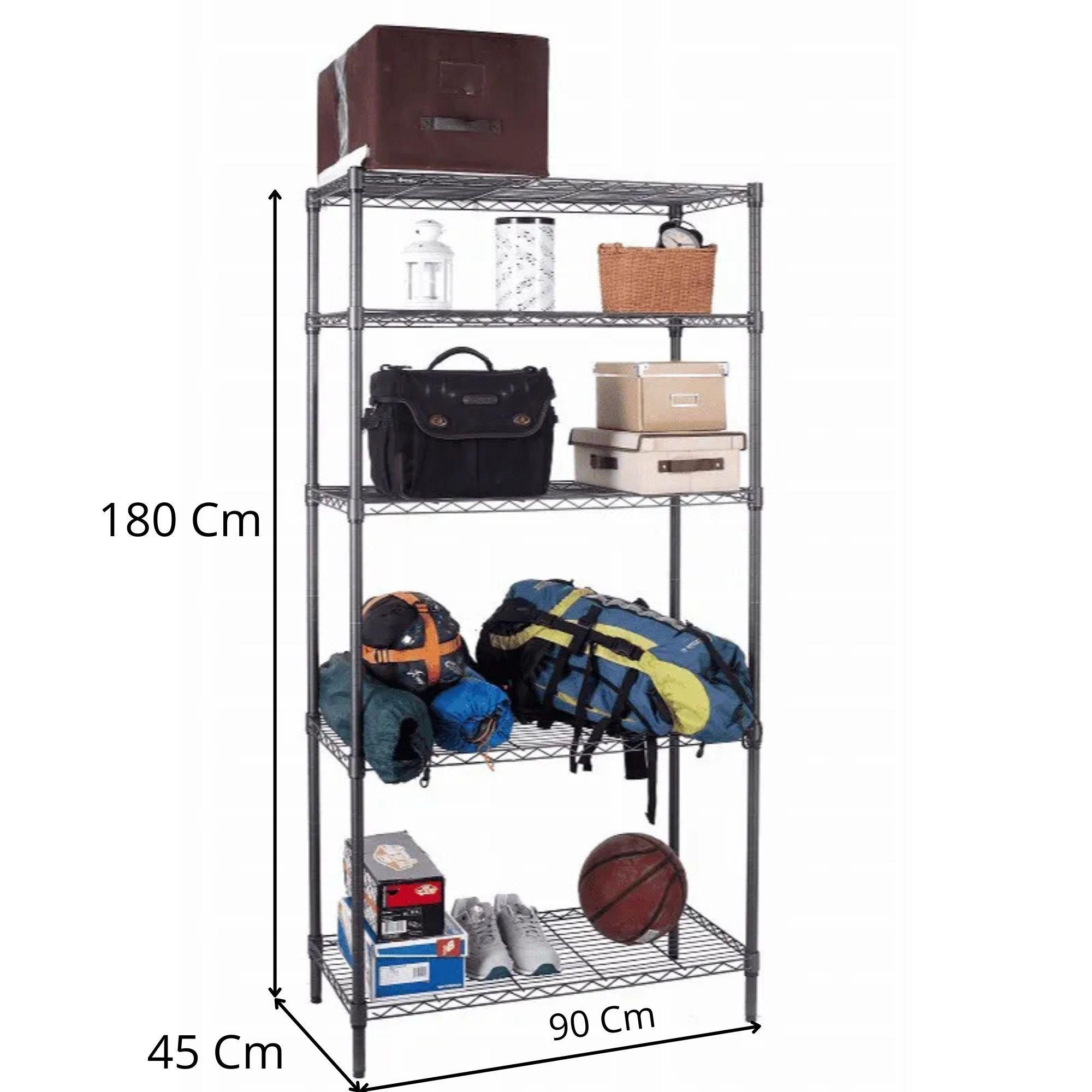 Estantería Epóxica Ajustable de 5 Niveles-3
