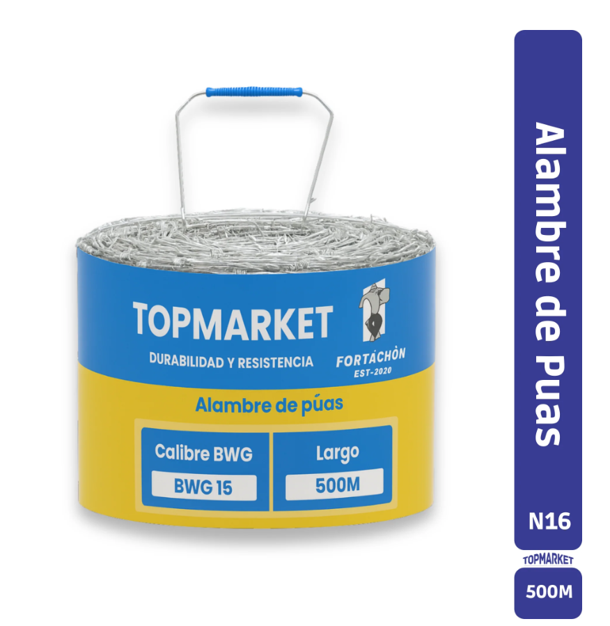 Alambre de Puas BWG 16 x 500 Proteccion Perimetral-2