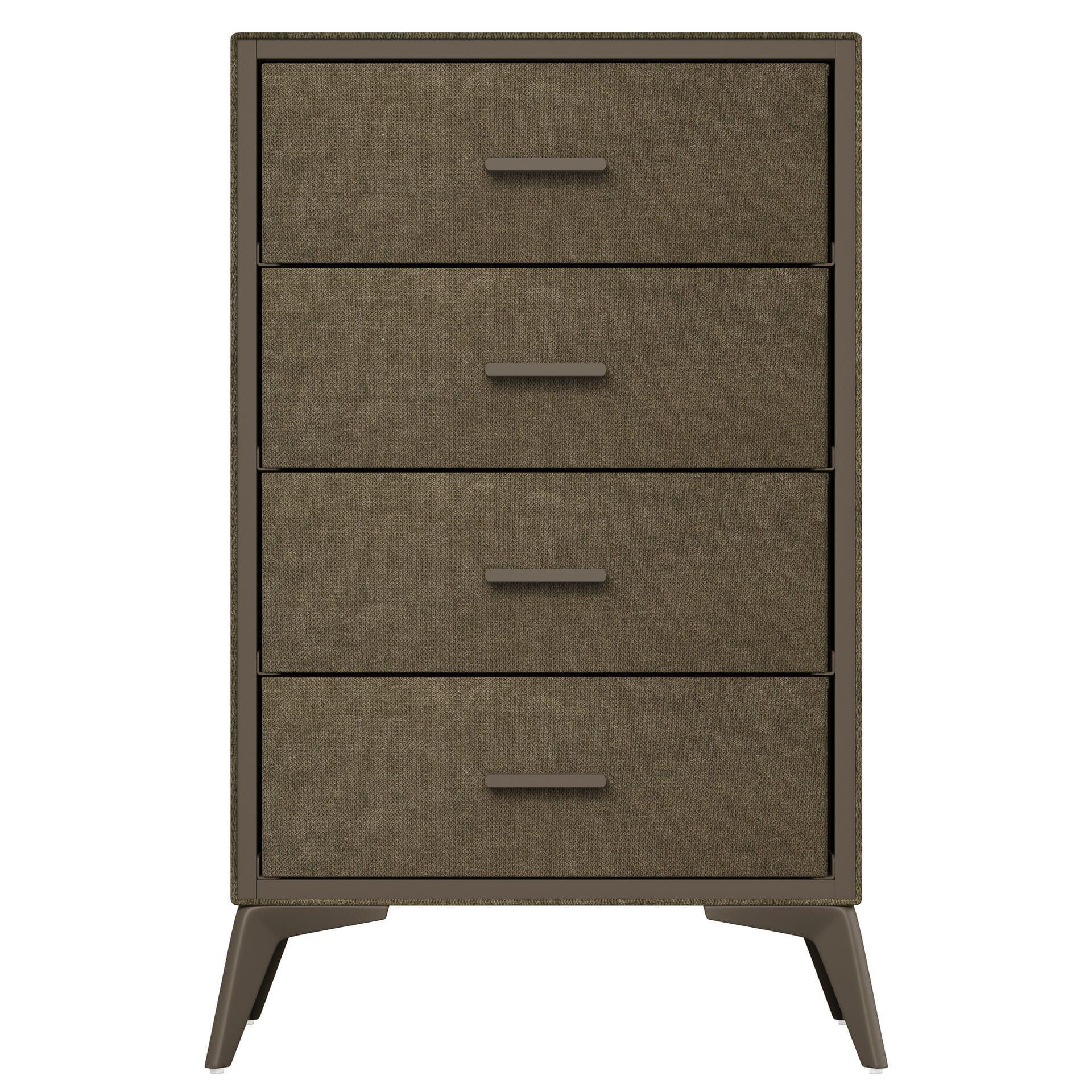 Cómoda Tapizada de 4 Cajones Liviana Madera MDF-2