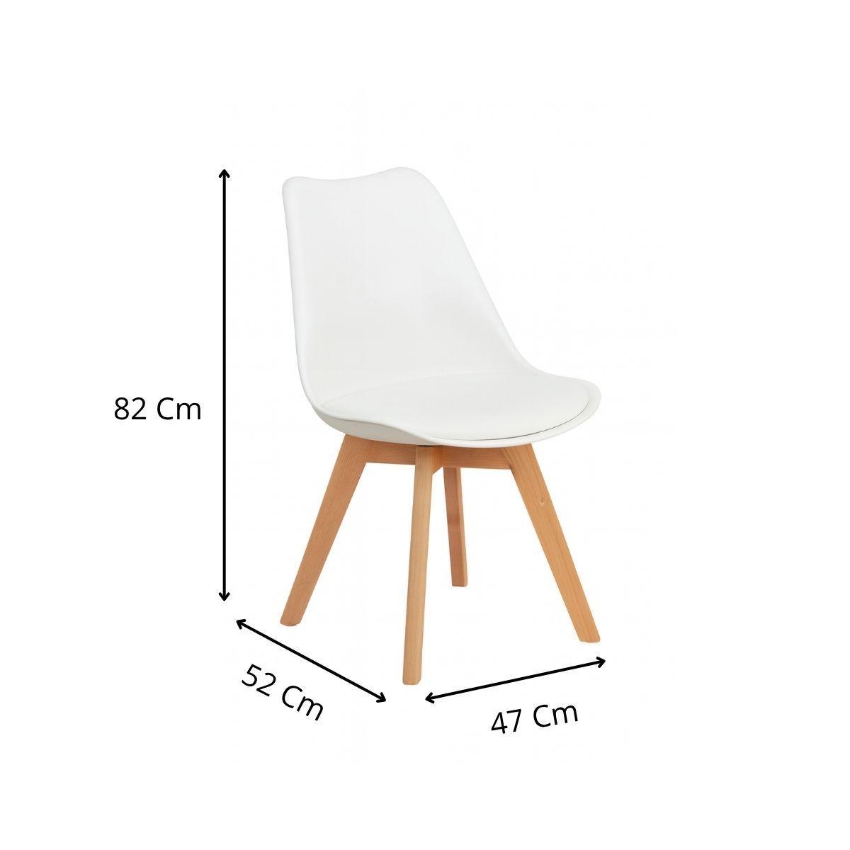 Silla Tulip Blanca para Interior-1