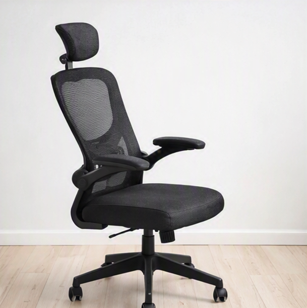 Silla Escritorio Ejecutiva Malla Negro-3