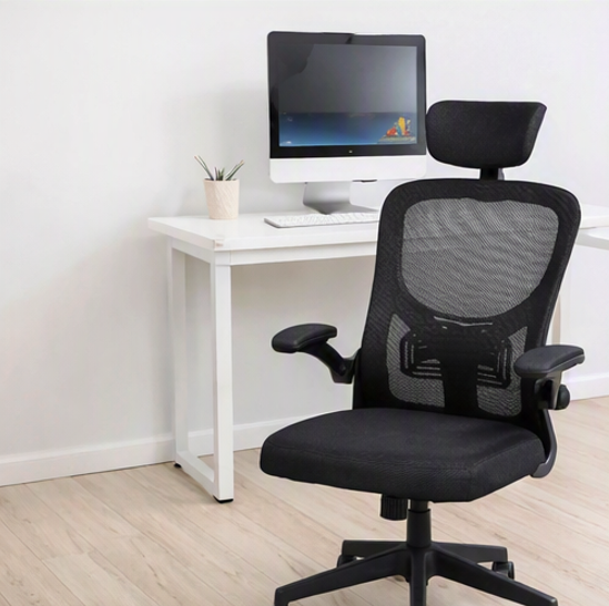 Silla Escritorio Ejecutiva Malla Negro-4