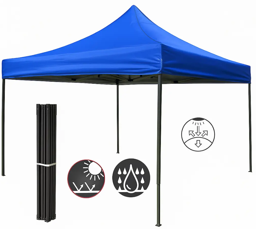 Toldo Plegable 3x3 metros Azul-2