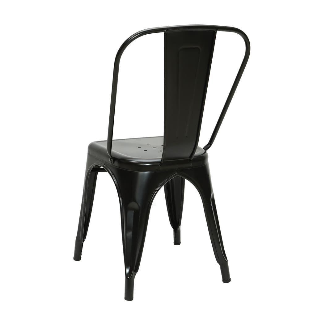 Silla Tolix Negra para Terraza-0