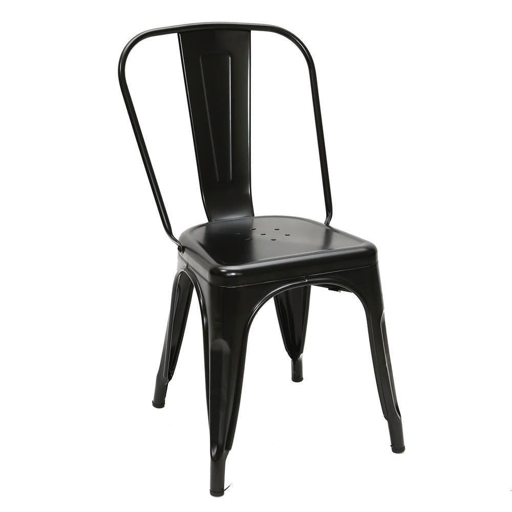 Silla Tolix Negra para Terraza-0