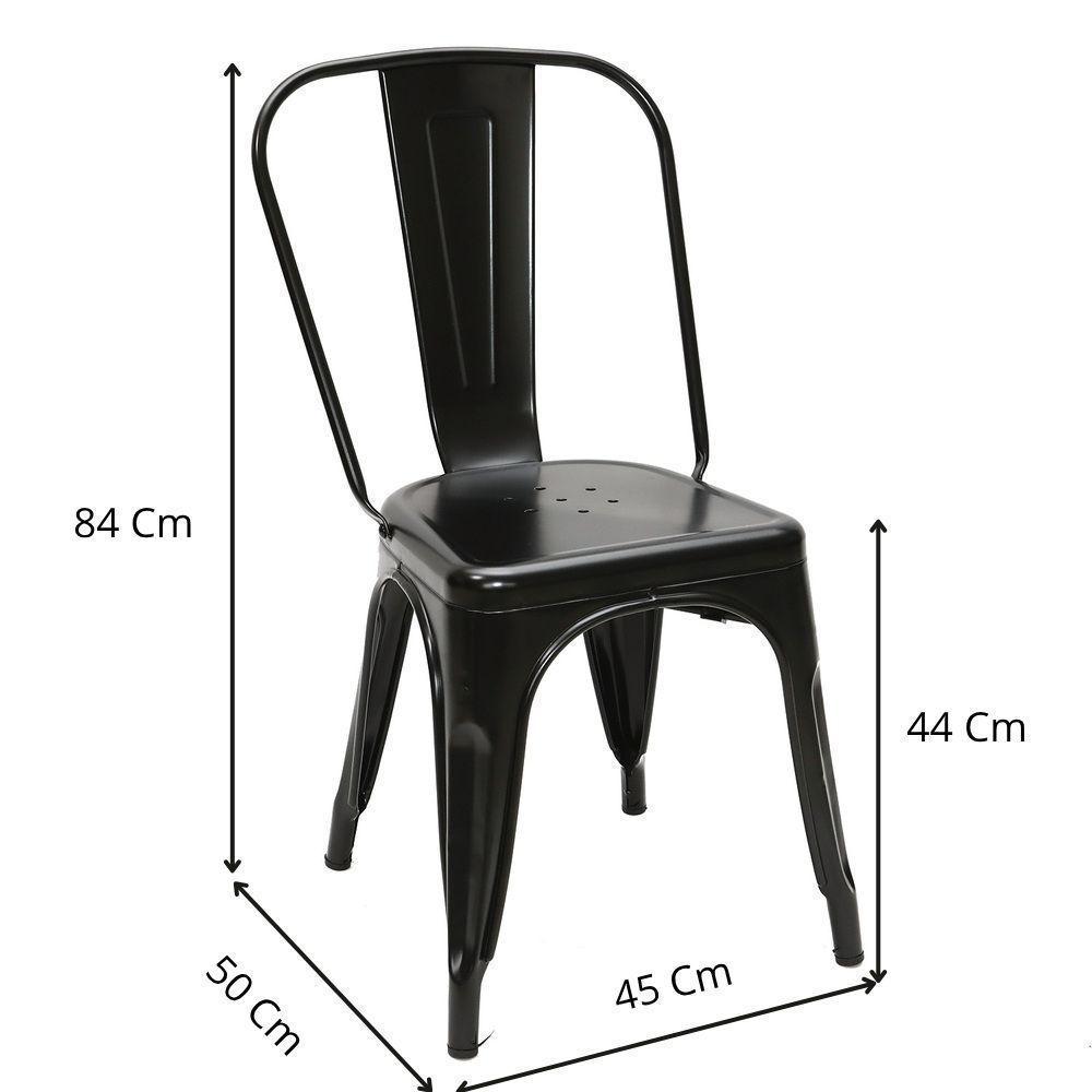 Silla Tolix Negra para Terraza-1