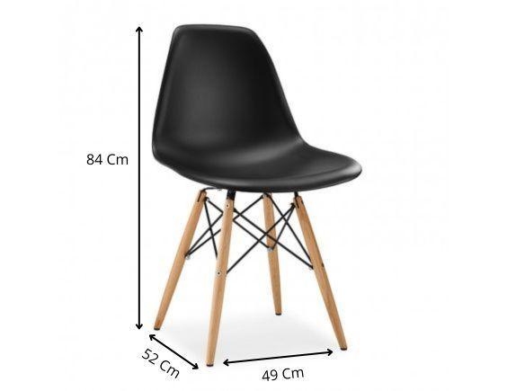 Silla Eames Negra para Interior-1