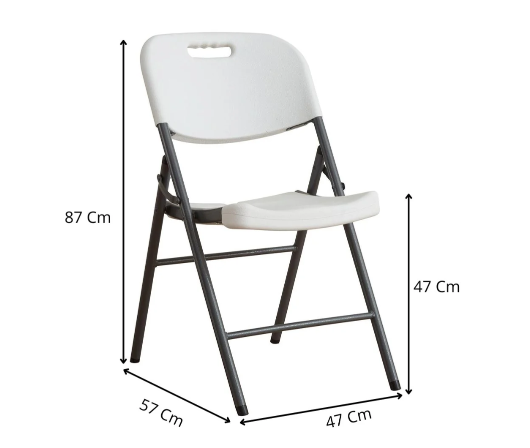 Silla Plegable Blanca para Eventos Pack 4 -2