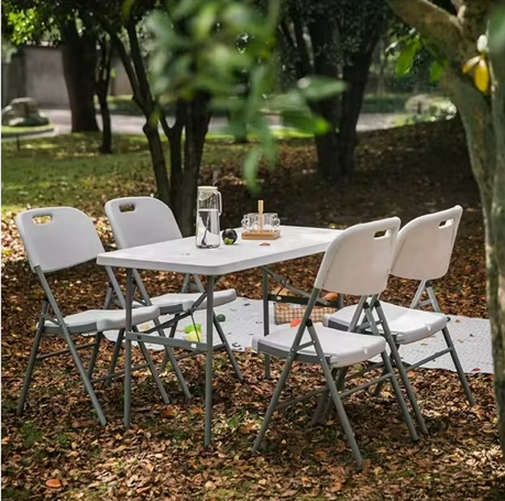 Silla Plegable Blanca para Eventos Pack 4 -4