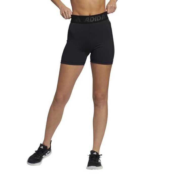 CALZAS CORTAS ADIDAS TECHFIT BADGE OF SPORTS PARA MUJER-0