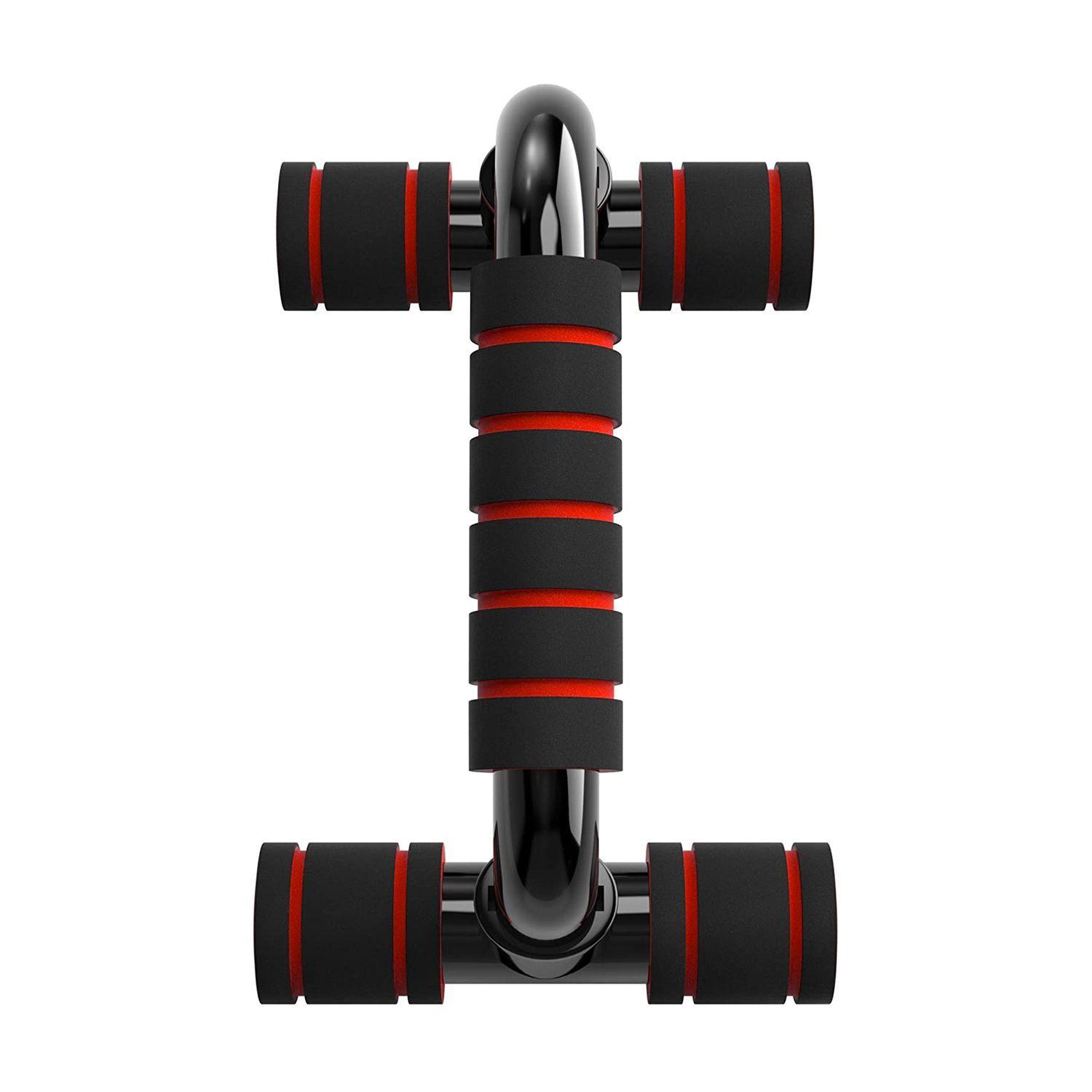 Push Up Barras Flexiones Ejercicios Triceps - Rojo-4