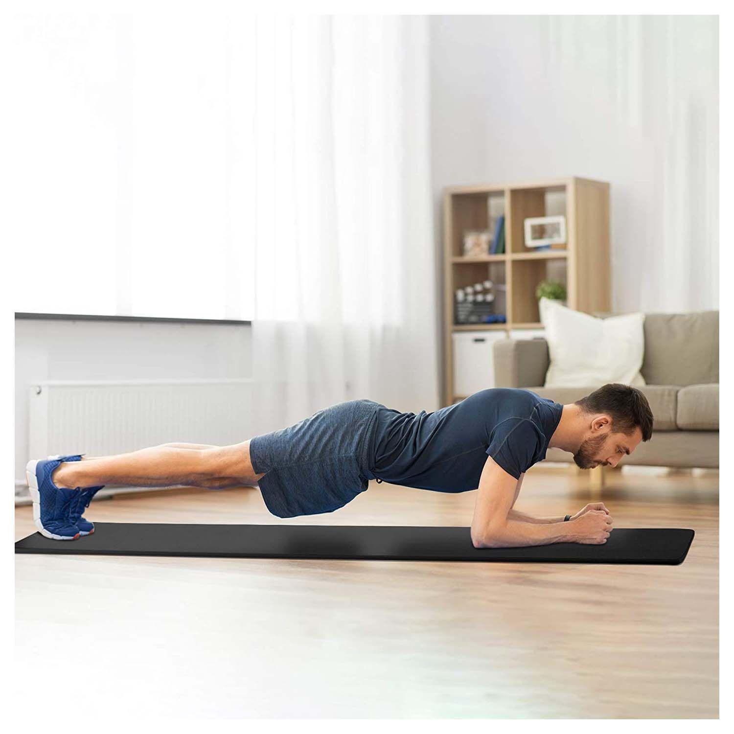 Mat Yoga 10mm 183x61 Cm Con Bolso - Negro-5