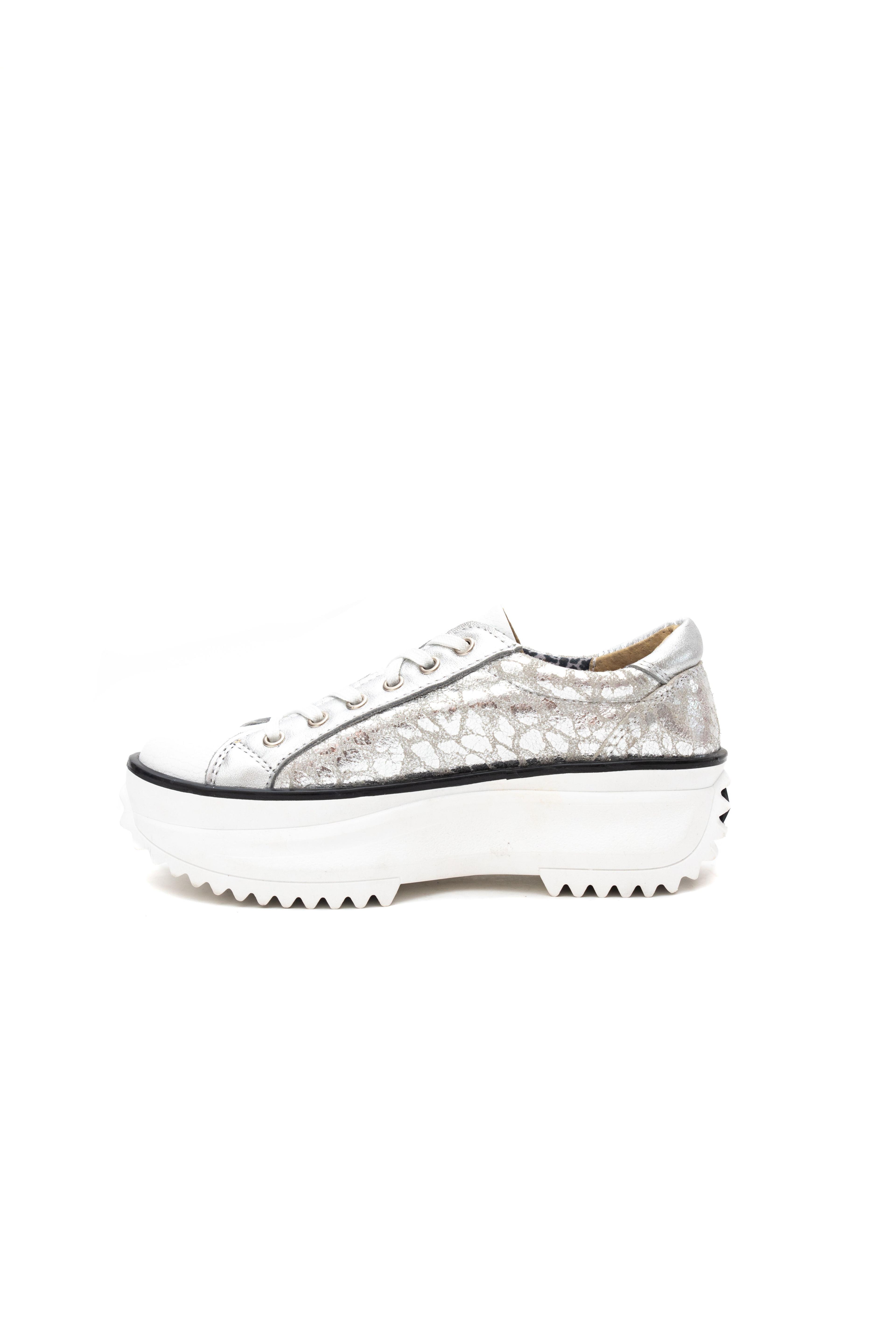 Zapatilla Bamispies Lia Blanco Plata-2