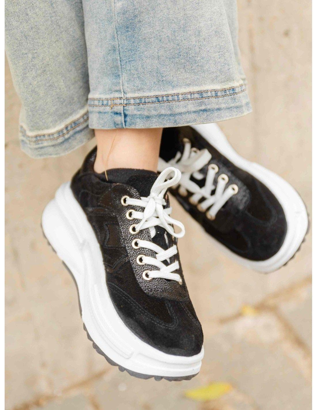 Zapatilla Esmeralda Negro-5