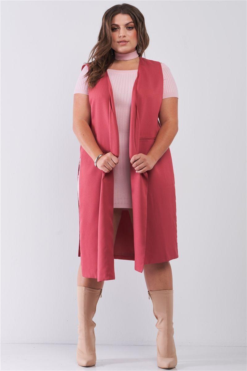 Blazer largo con aberturas en costado BZ007-0