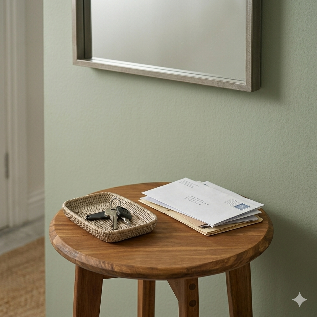 Mesa Lateral Auxiliar Velador Madera Natural 60x30cm color Roble modelo Olivia marca GUMON-7