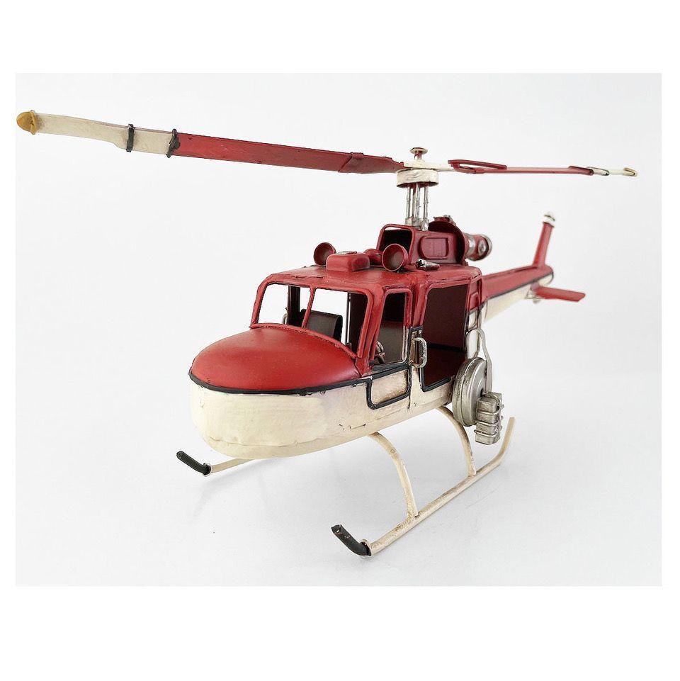 Helicoptero A Escala De Colección, Decoración Vintage.-1