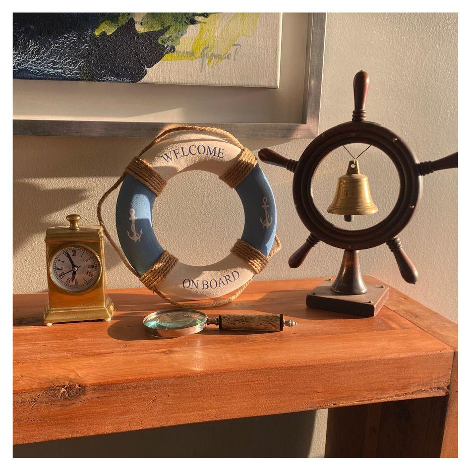 Decoración Náutica, Salvavidas Decorativo, Estilo Marino.-3