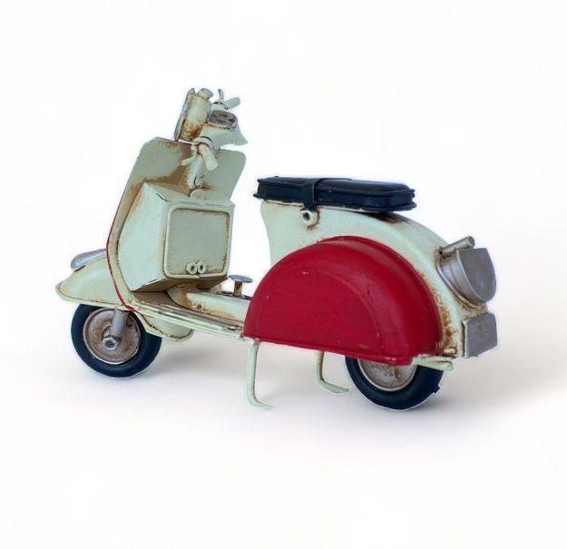 Moto Vespa A Escala, Colección Decoración Vintage Italia-3