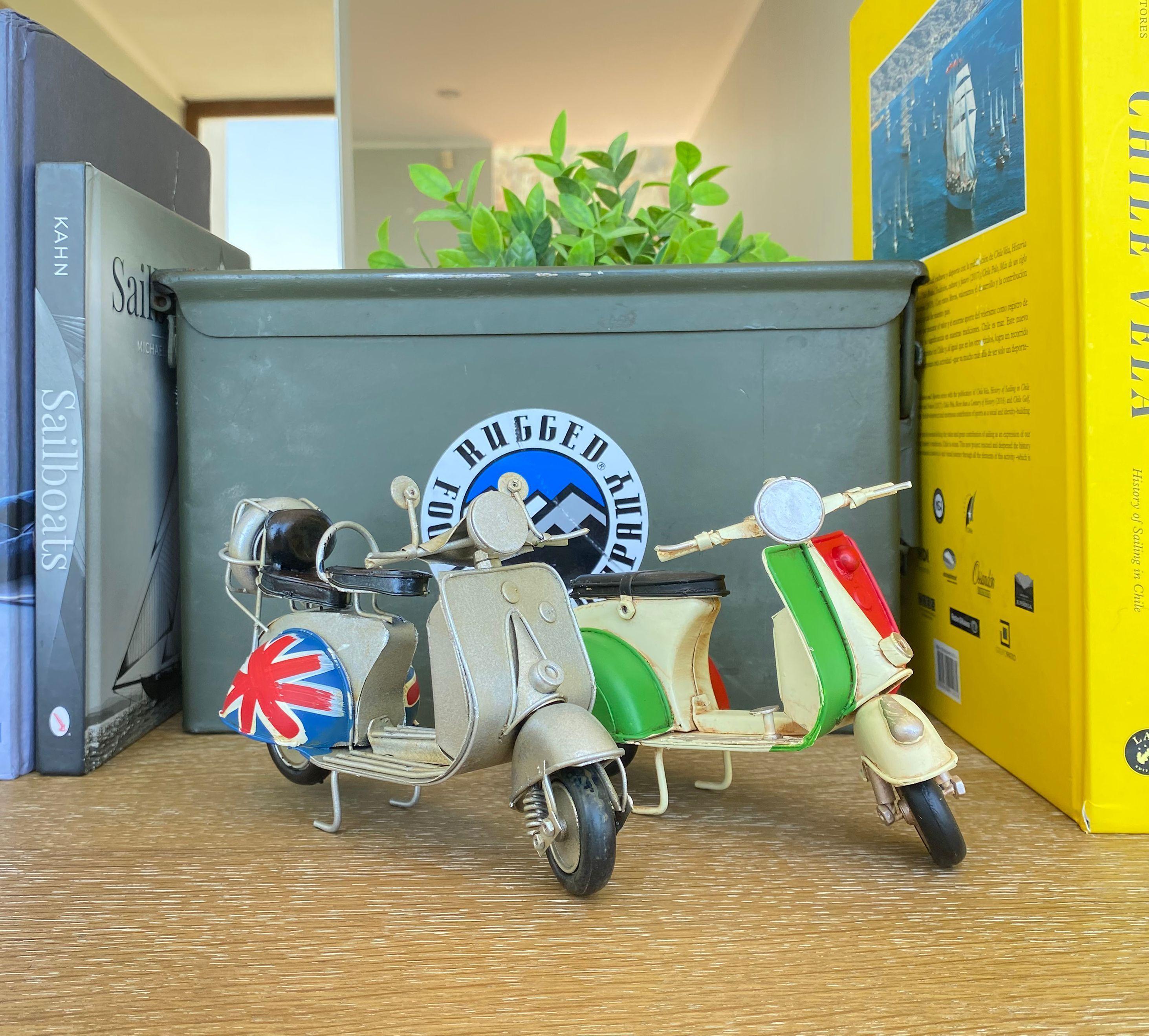 Moto Vespa A Escala, Colección Decoración Vintage Italia-6