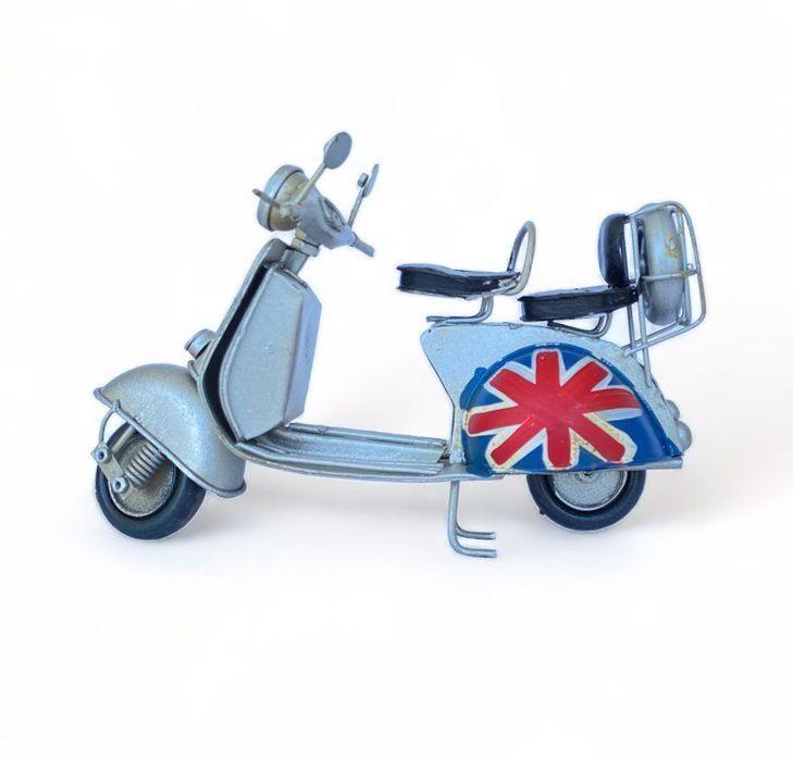 Moto Vespa A Escala, Colección Decoración Vintage, Inglesa-2
