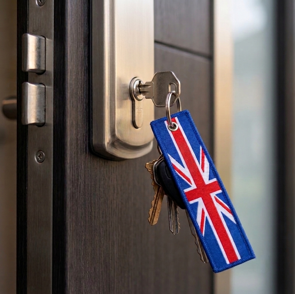 Llavero Personalizado Hombre, Mujer, Bordado, Regalos Originales, Inglaterra-3