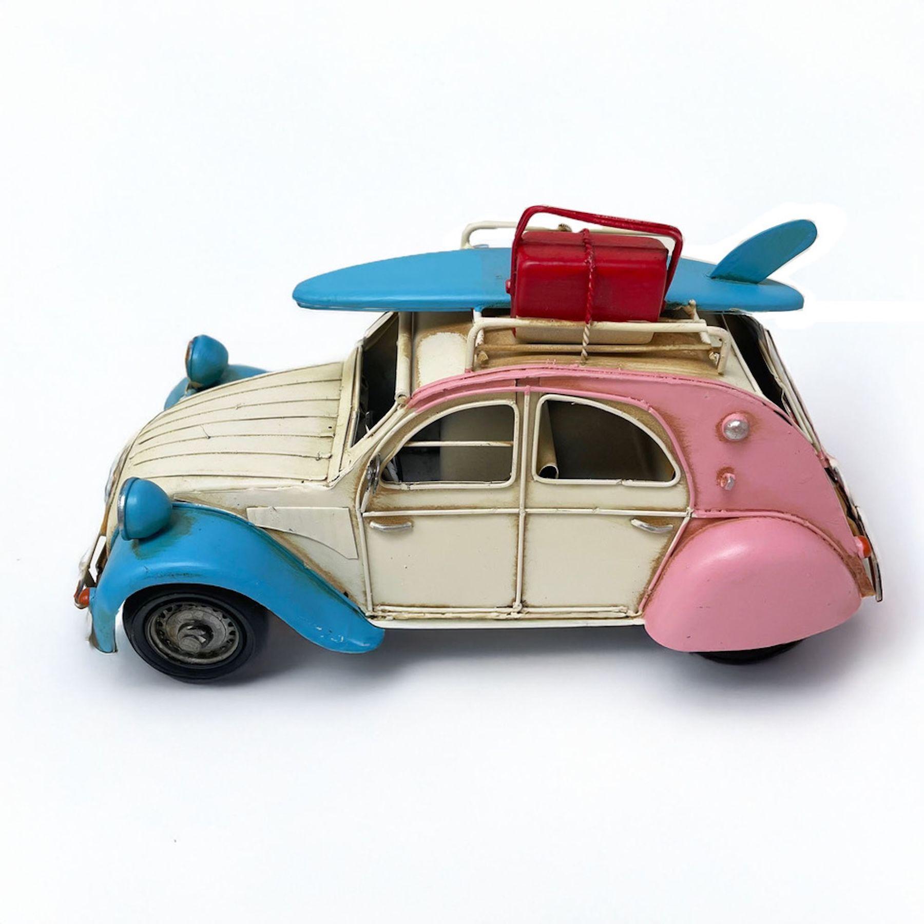 Auto A Escala Citroen 2CV Colección, Decoración Vintage En Metal Citroneta-1