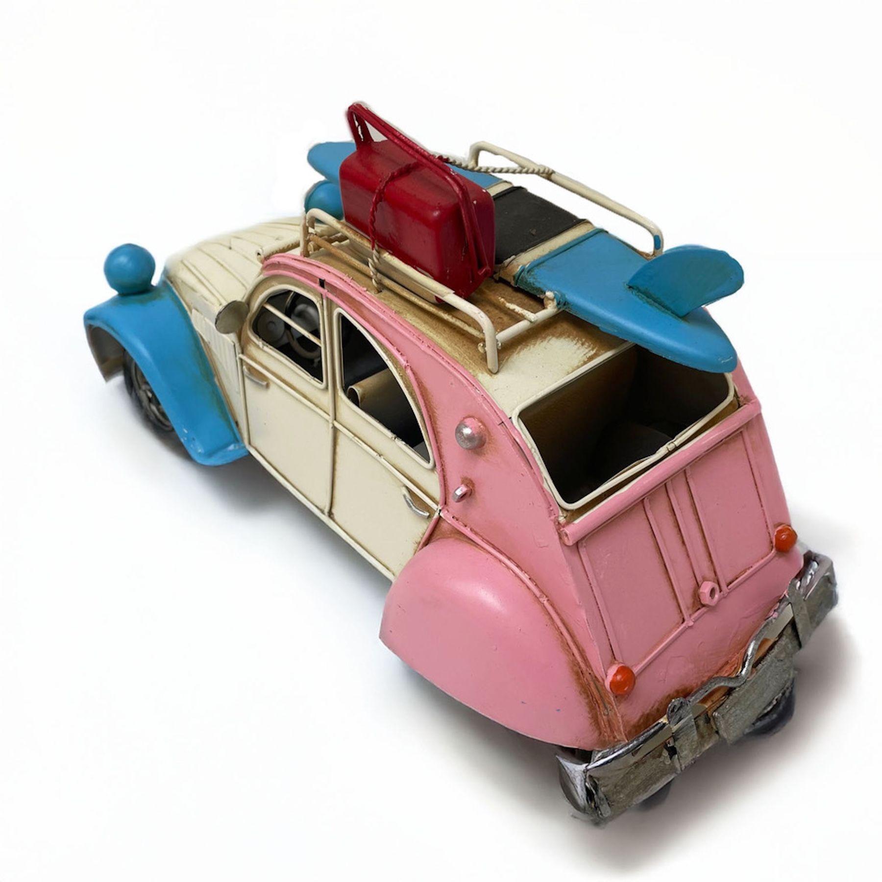 Auto A Escala Citroen 2CV Colección, Decoración Vintage En Metal Citroneta-2