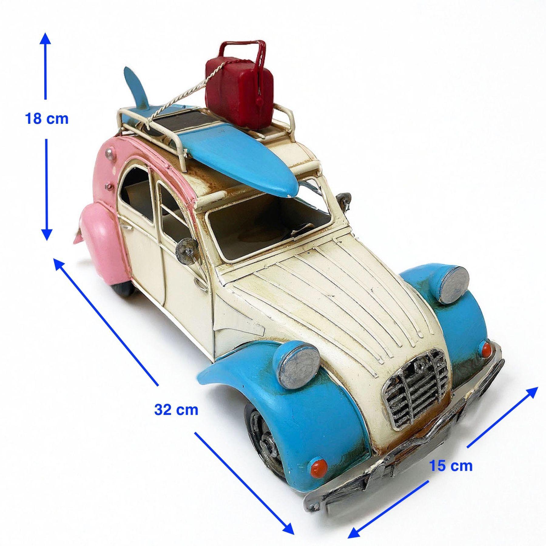 Auto A Escala Citroen 2CV Colección, Decoración Vintage En Metal Citroneta-5