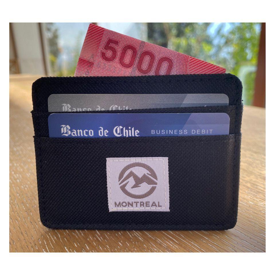 Tarjetero Hombre Mujer, Porta Tarjetas Billetera Lona-2