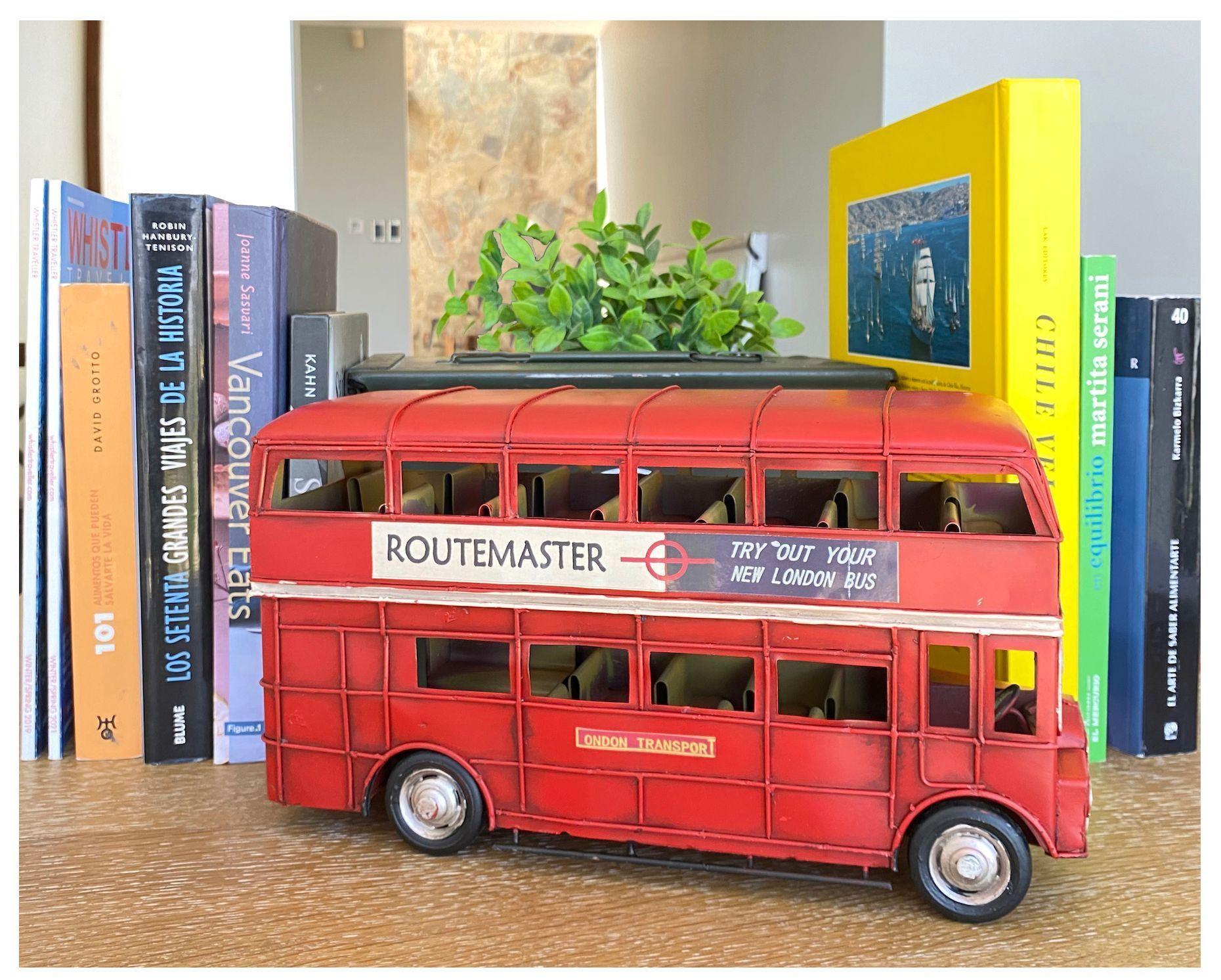 Bus Inglés A Escala, Decoración Vintage En Fierro, colección. -4
