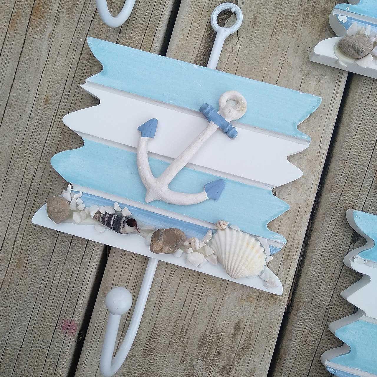 Decoración Náutica Perchero Percha De Diseño Marino Colgante-2