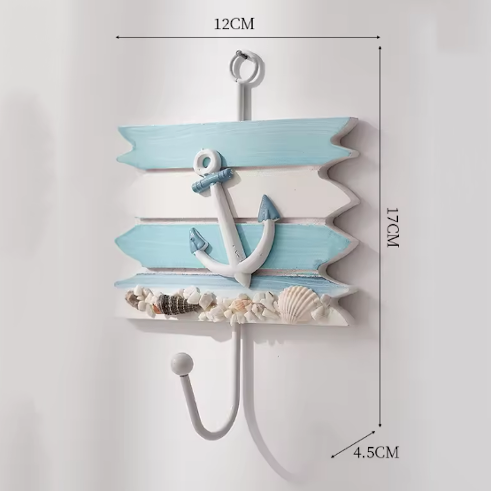 Decoración Náutica Perchero Percha De Diseño Marino Colgante-4