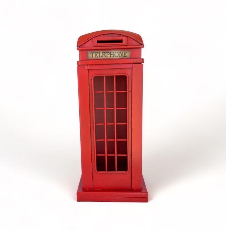 Decoración Vintage, Cabina Telefónica Inglesa En Metal-0