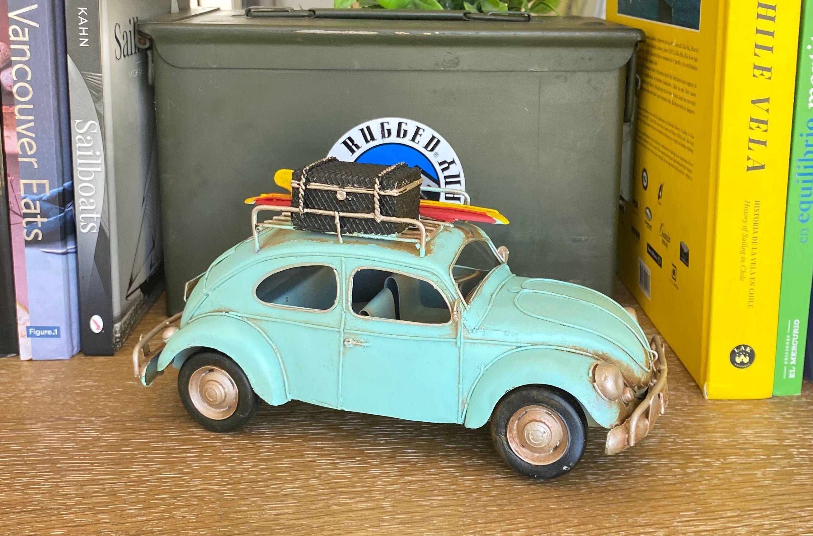 Auto de colección, Autos a Escala, Volkswagen Escarabajo Decoración Vintage-5