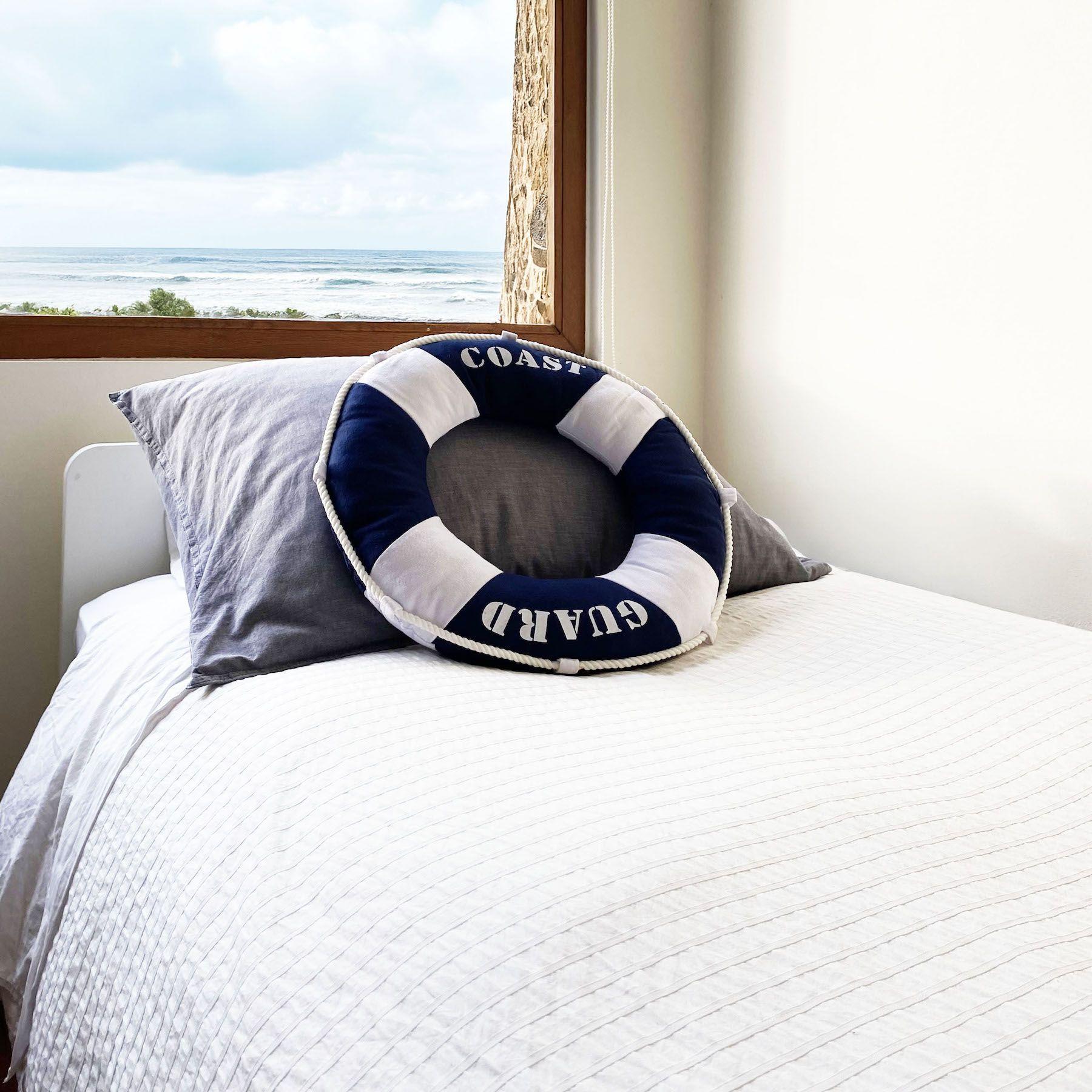 Cojín Estilo Marino Decoración Náutica Salvavidas Decorativo-2