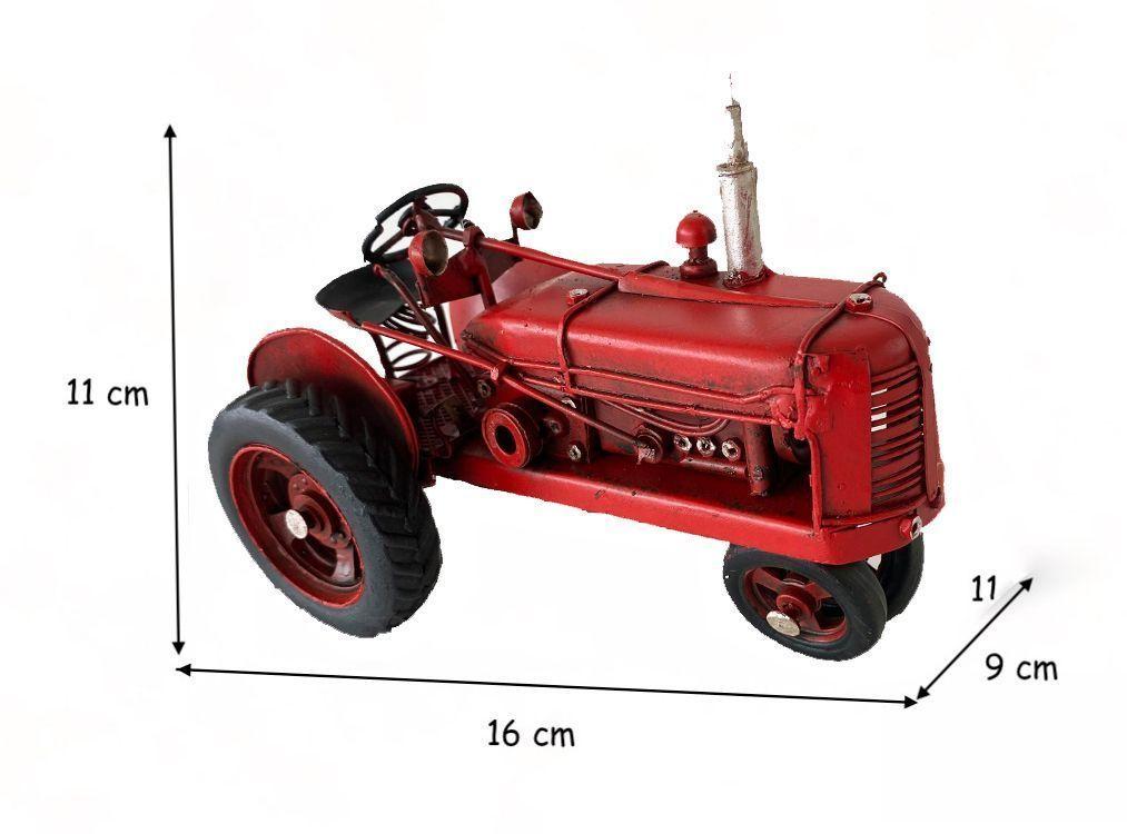 Tractor Agrícola A Escala, Decoración Vintage En Fierro-5