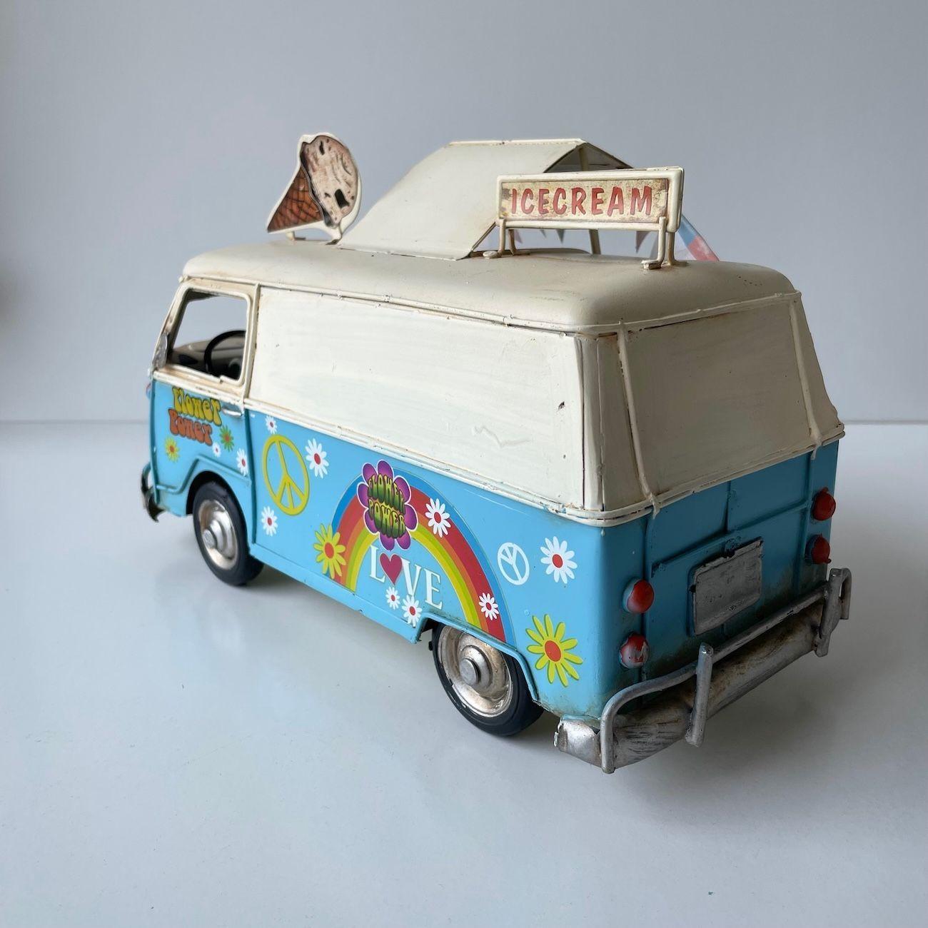 Auto A Escala, Kombi De Colección Decoración Vintage Fierro-2