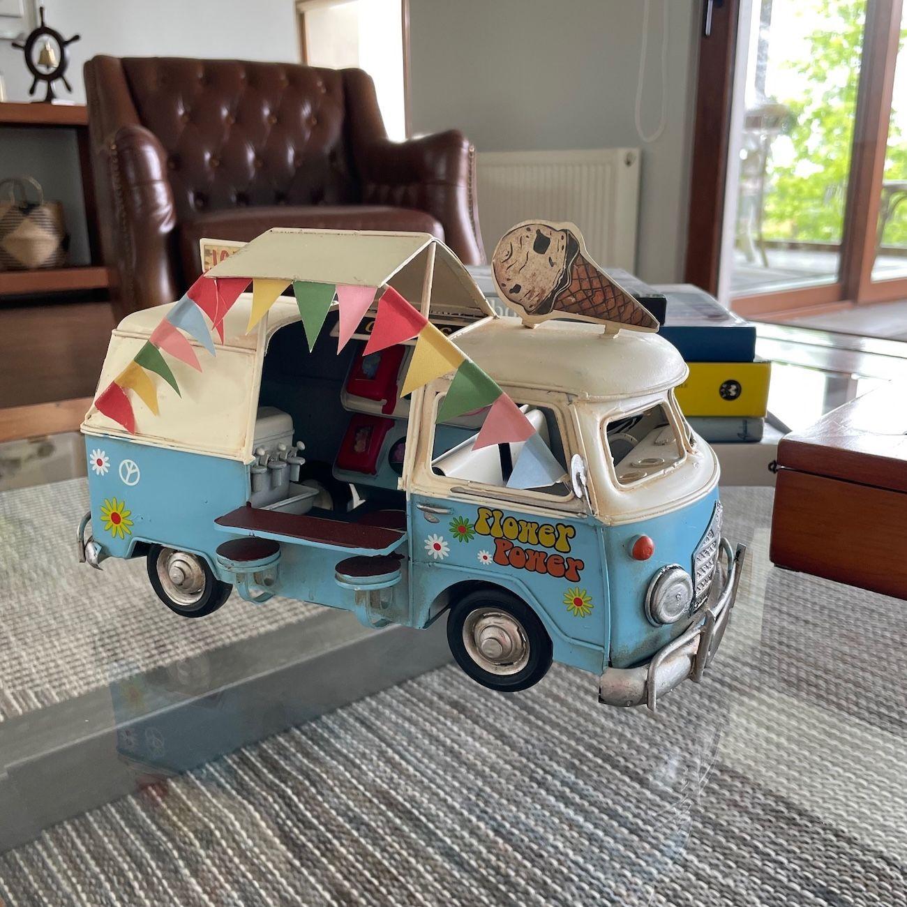 Auto A Escala, Kombi De Colección Decoración Vintage Fierro-3