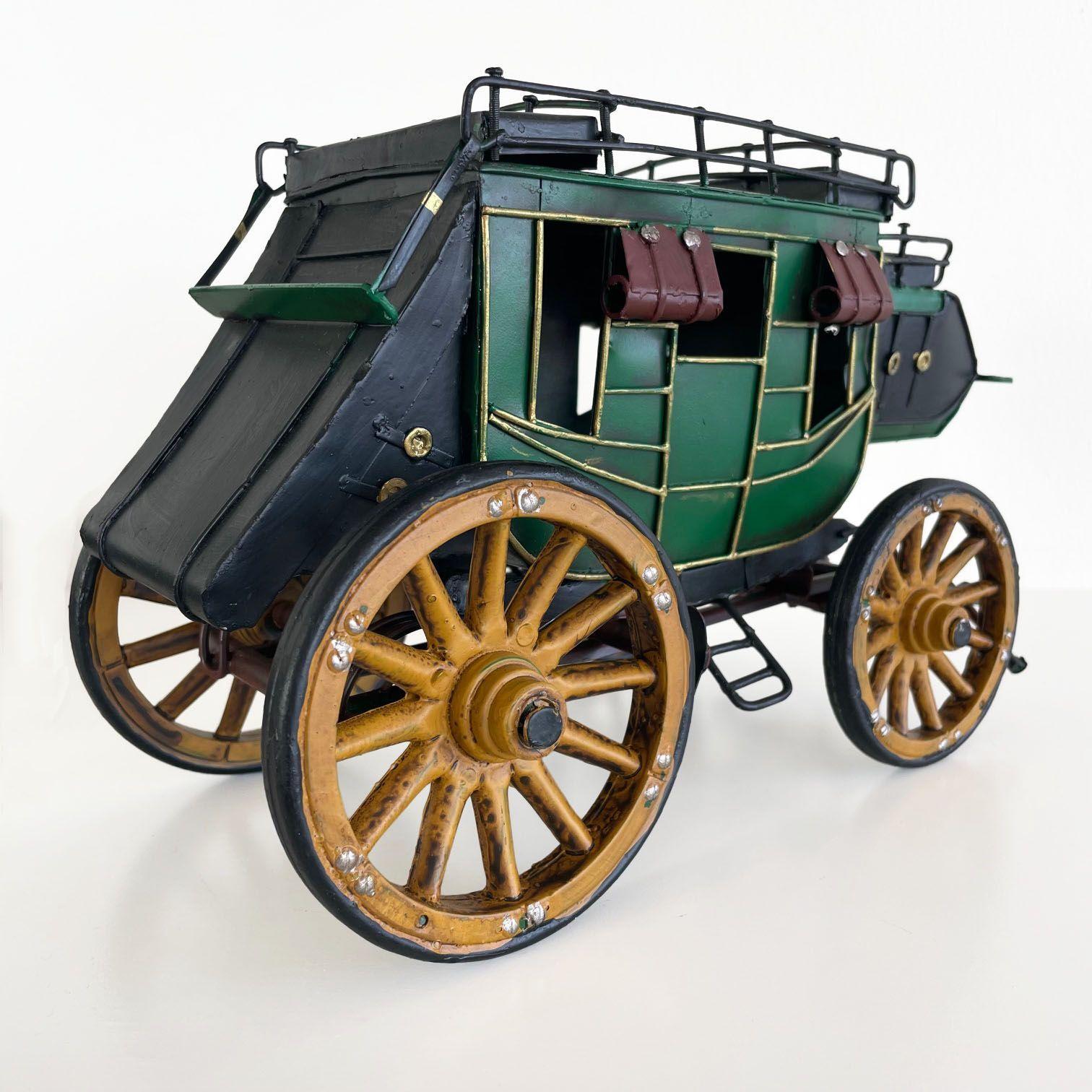 Diligencia Carreta Carruaje Decoración Vintage En Metal Wagon-2