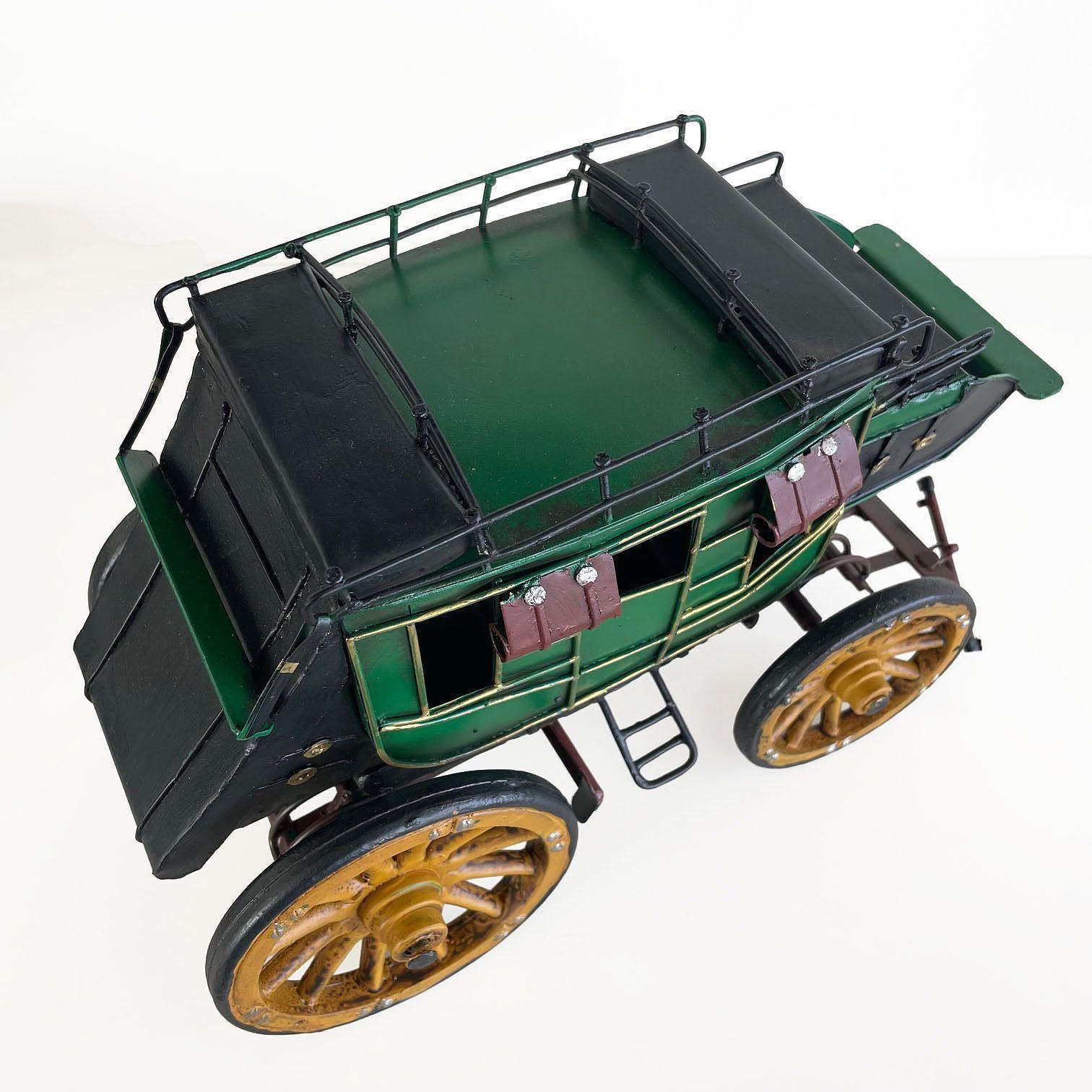 Diligencia Carreta Carruaje Decoración Vintage En Metal Wagon-3
