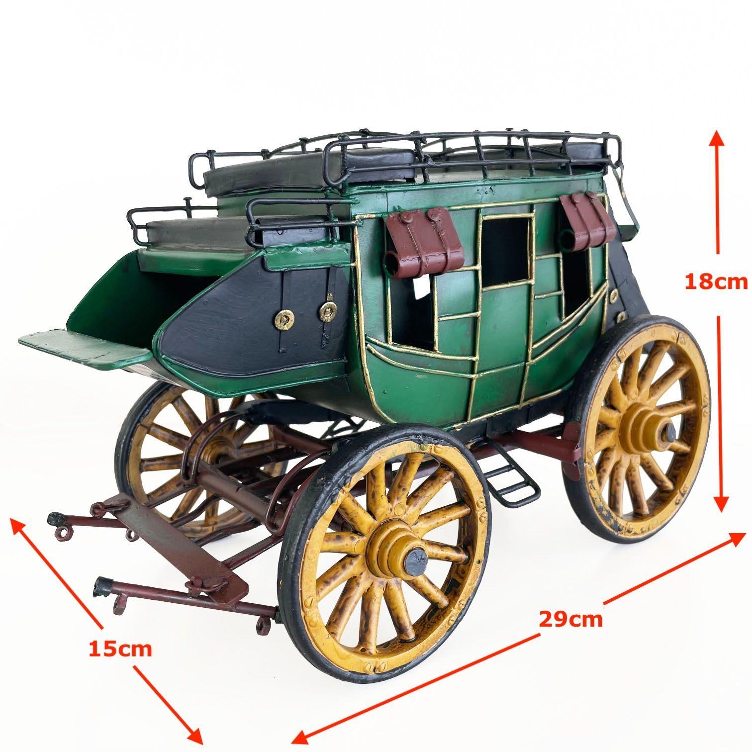 Diligencia Carreta Carruaje Decoración Vintage En Metal Wagon-5