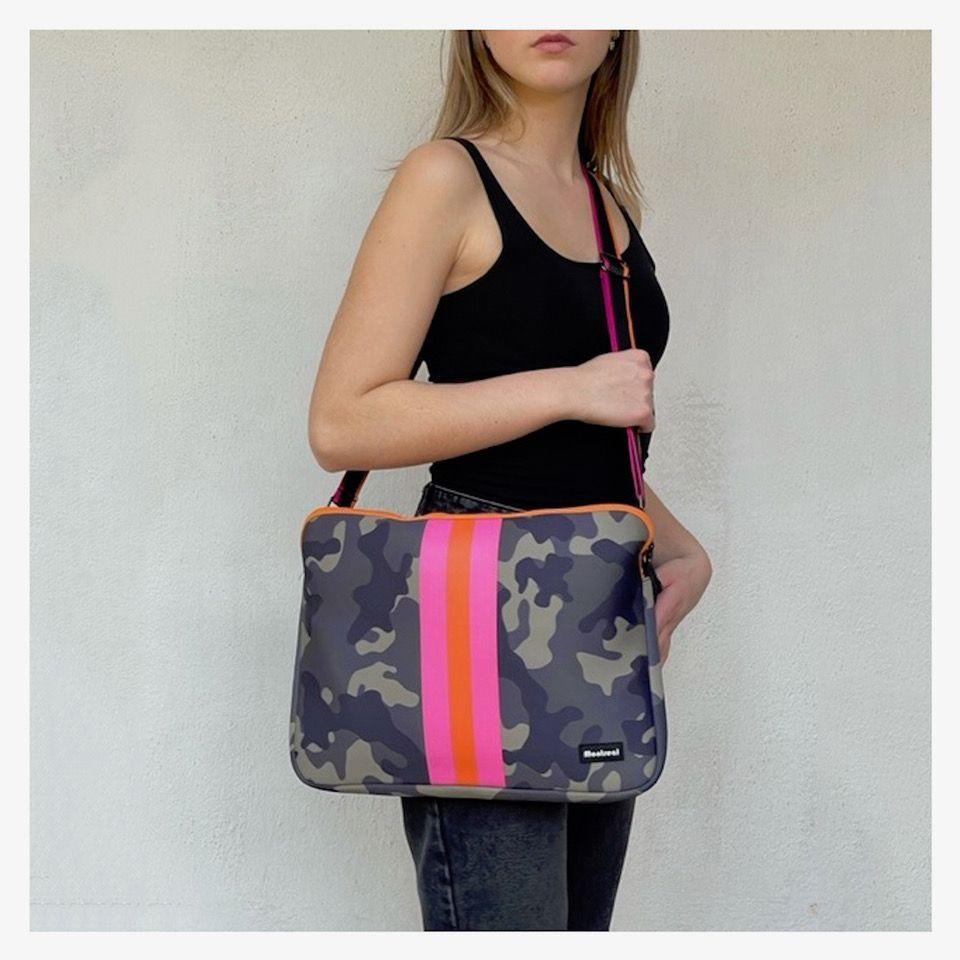 Bolso Notebook, Funda Laptop Estuche Maletín Crossbody Strap-4