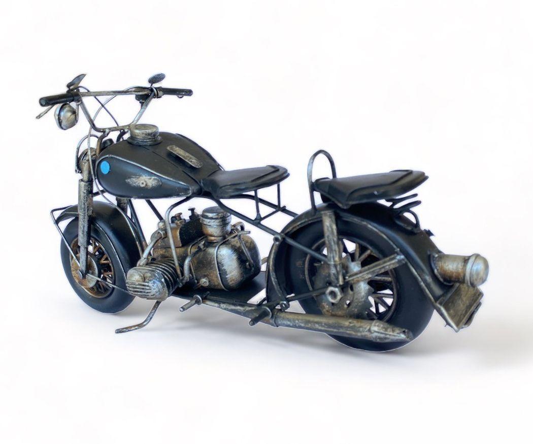 Moto A Escala, Harley de Colección Grande Decoración Vintage.-2