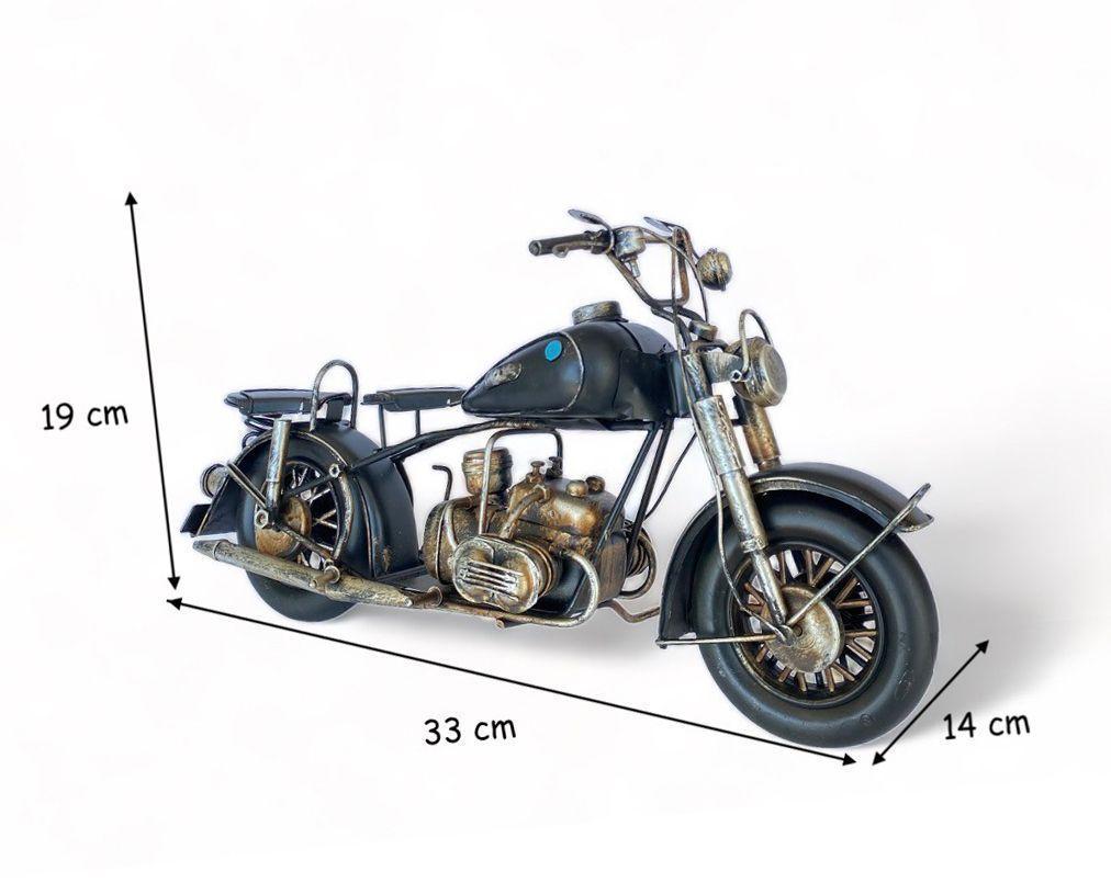 Moto A Escala, Harley de Colección Grande Decoración Vintage.-3
