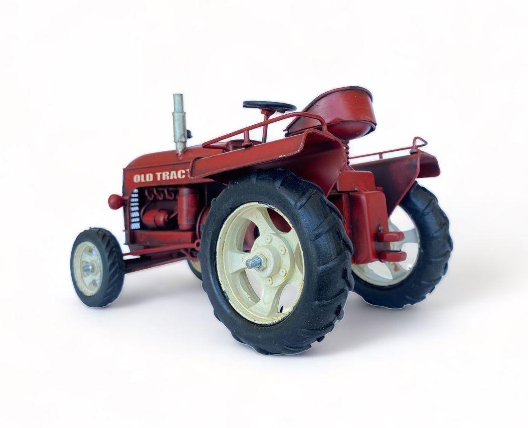 Tractor A Escala, de Colección, Decoración Vintage En Fierro.-3