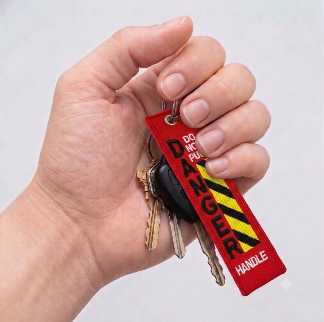 Llavero Bordado Peligro Danger Hombre Mujer Regalos Originales-2